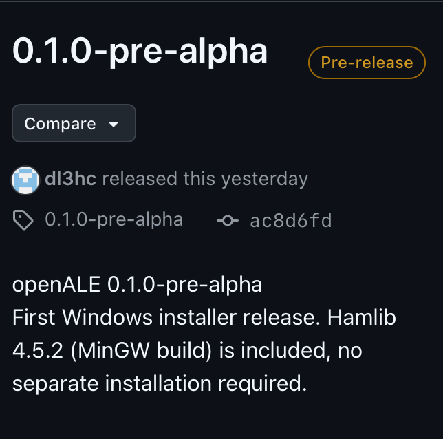 🇩🇪 allererste Pre-Alpha-Version